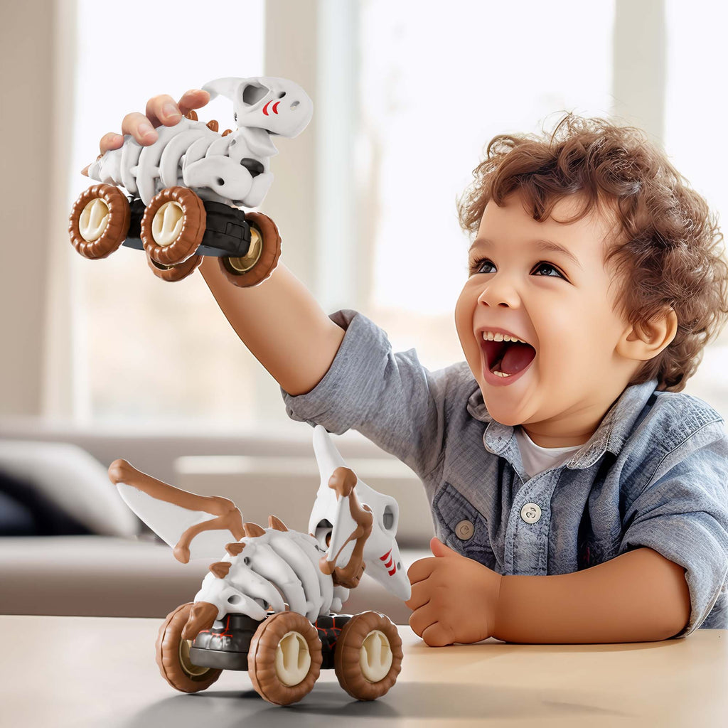 Dinosaur Toy Trucks, Fossil Hadro Truck Toys