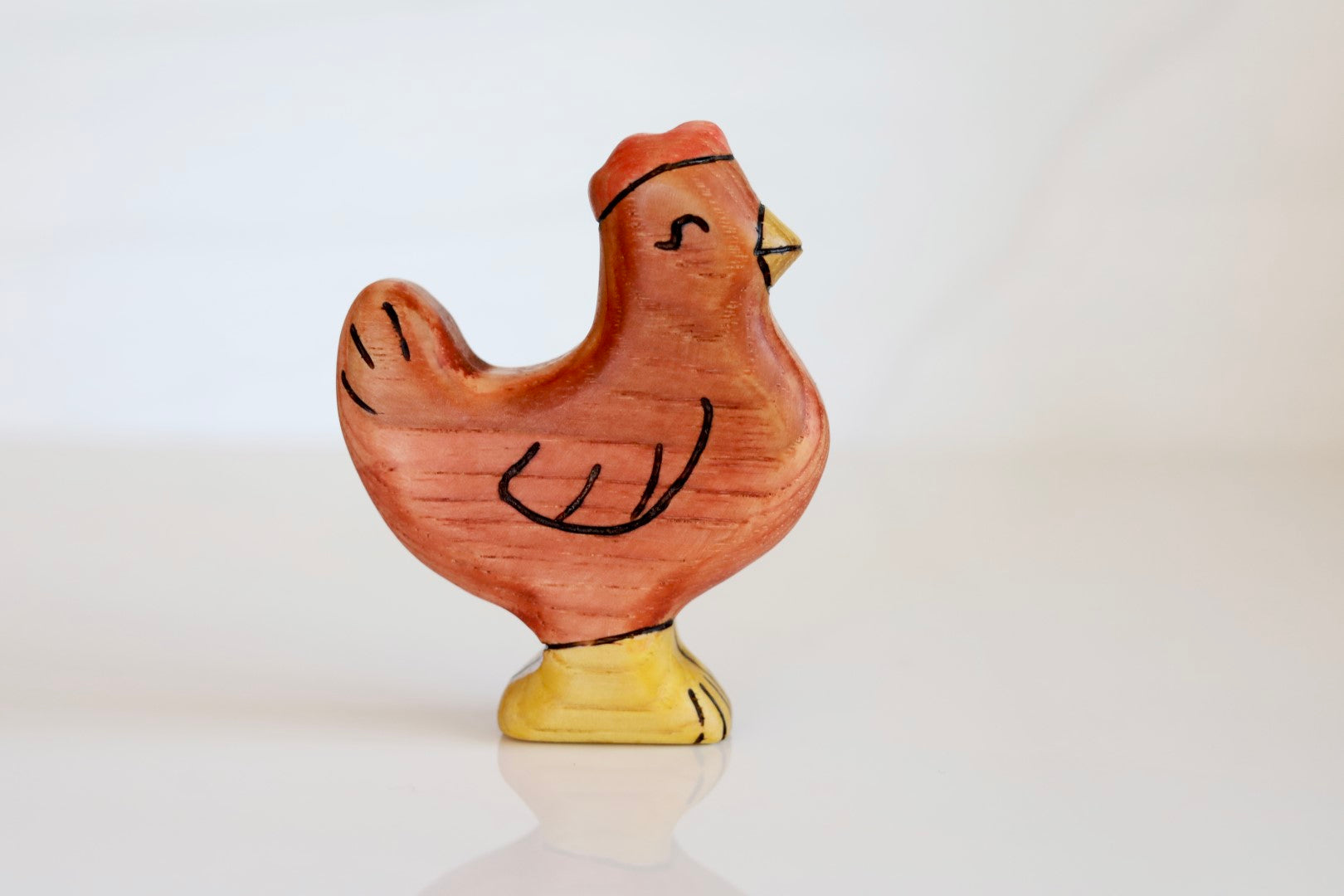 Wooden Chicken Toy - Rooster Or Hen