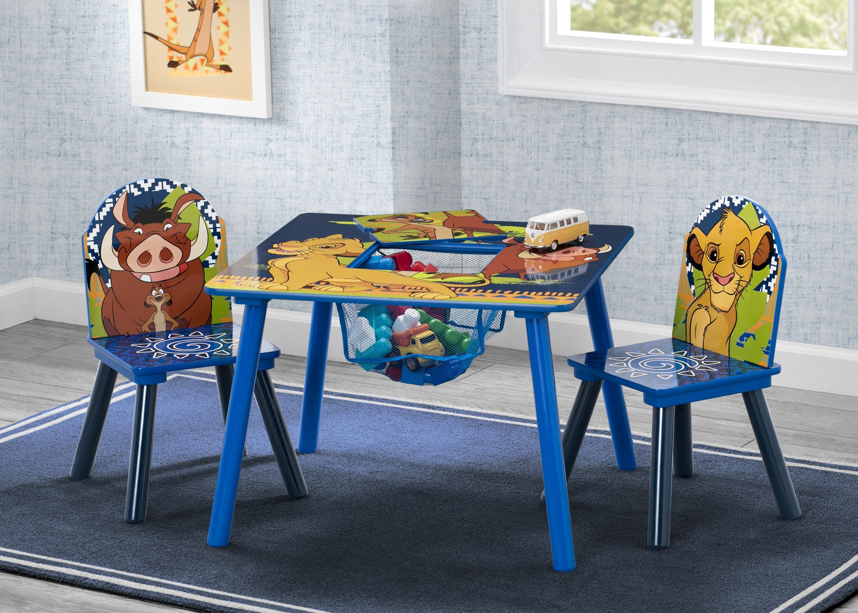 The Lion King Table and Chair Set with Storage