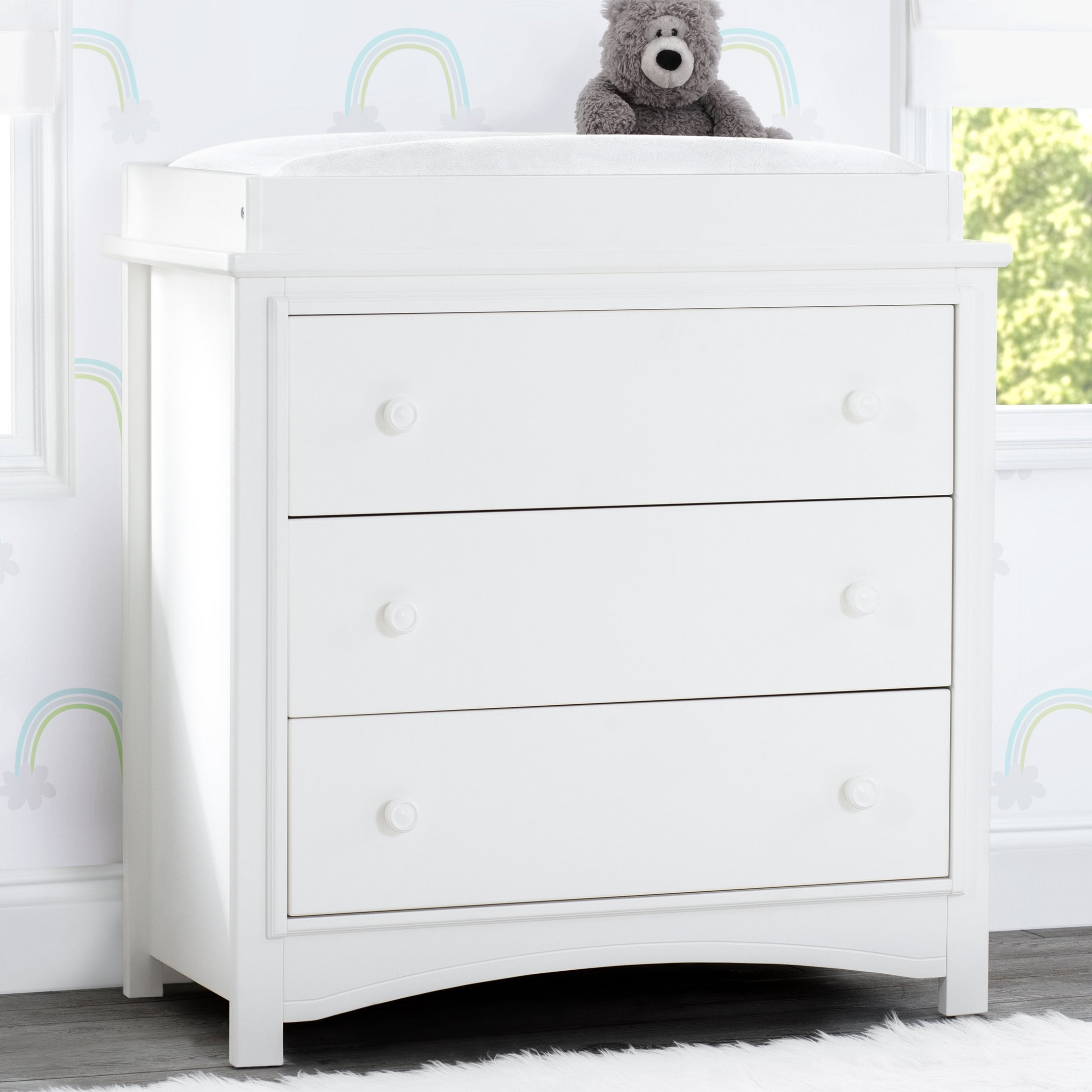 Perry 3 Drawer Dresser with Changing Top