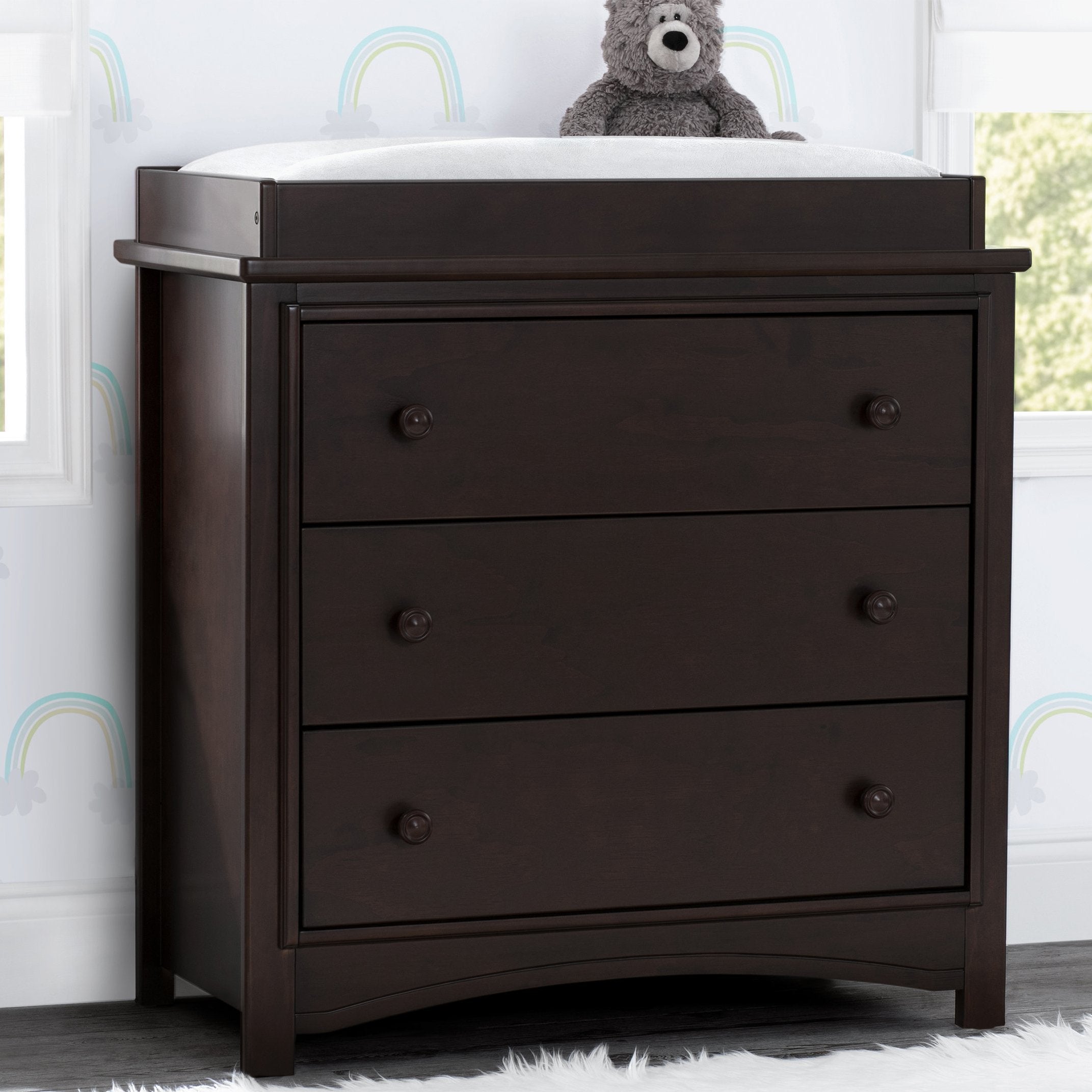 Perry 3 Drawer Dresser with Changing Top