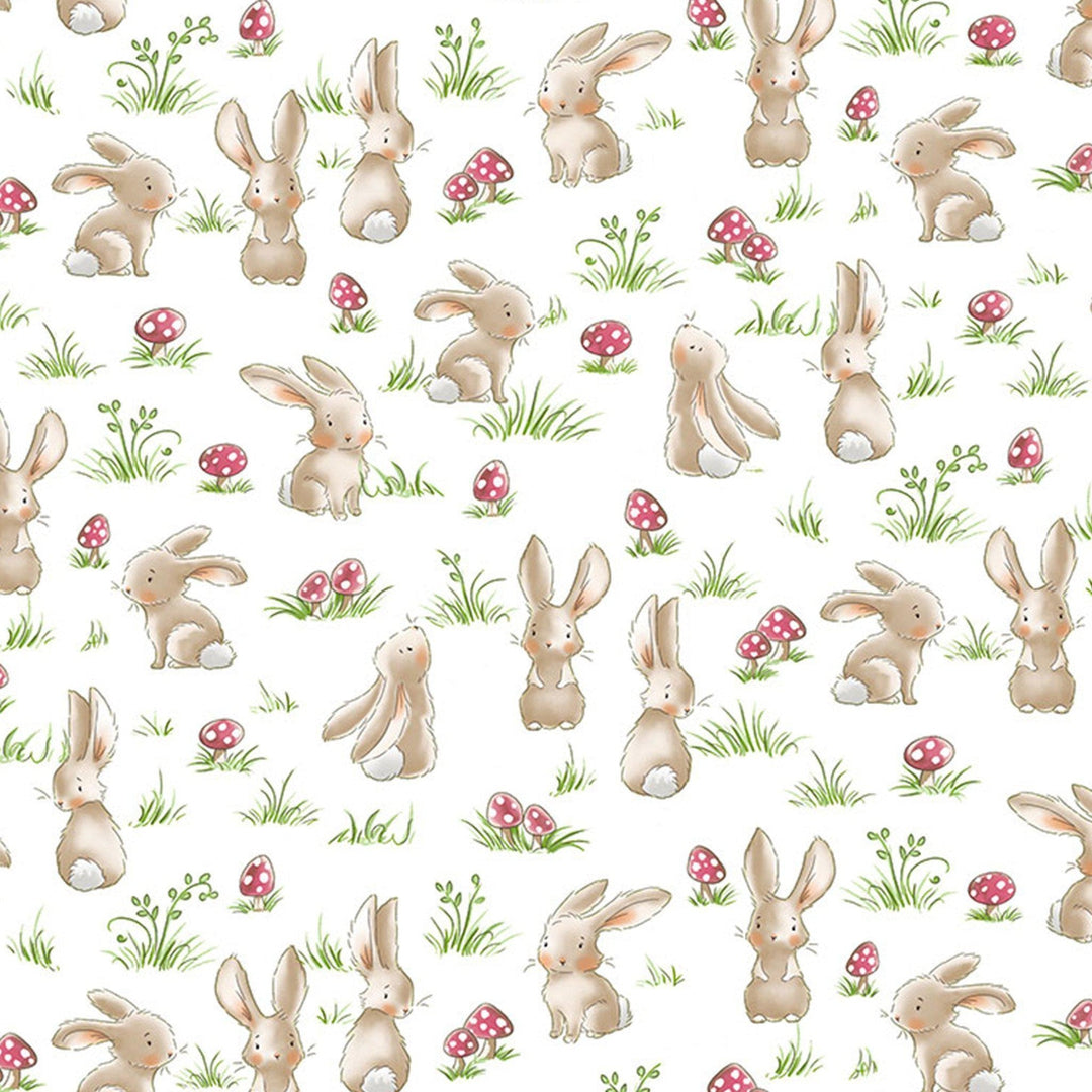 RETIRED - Fabric - Camp Cricket Collection - Curious Bunnies - 1/4 yard