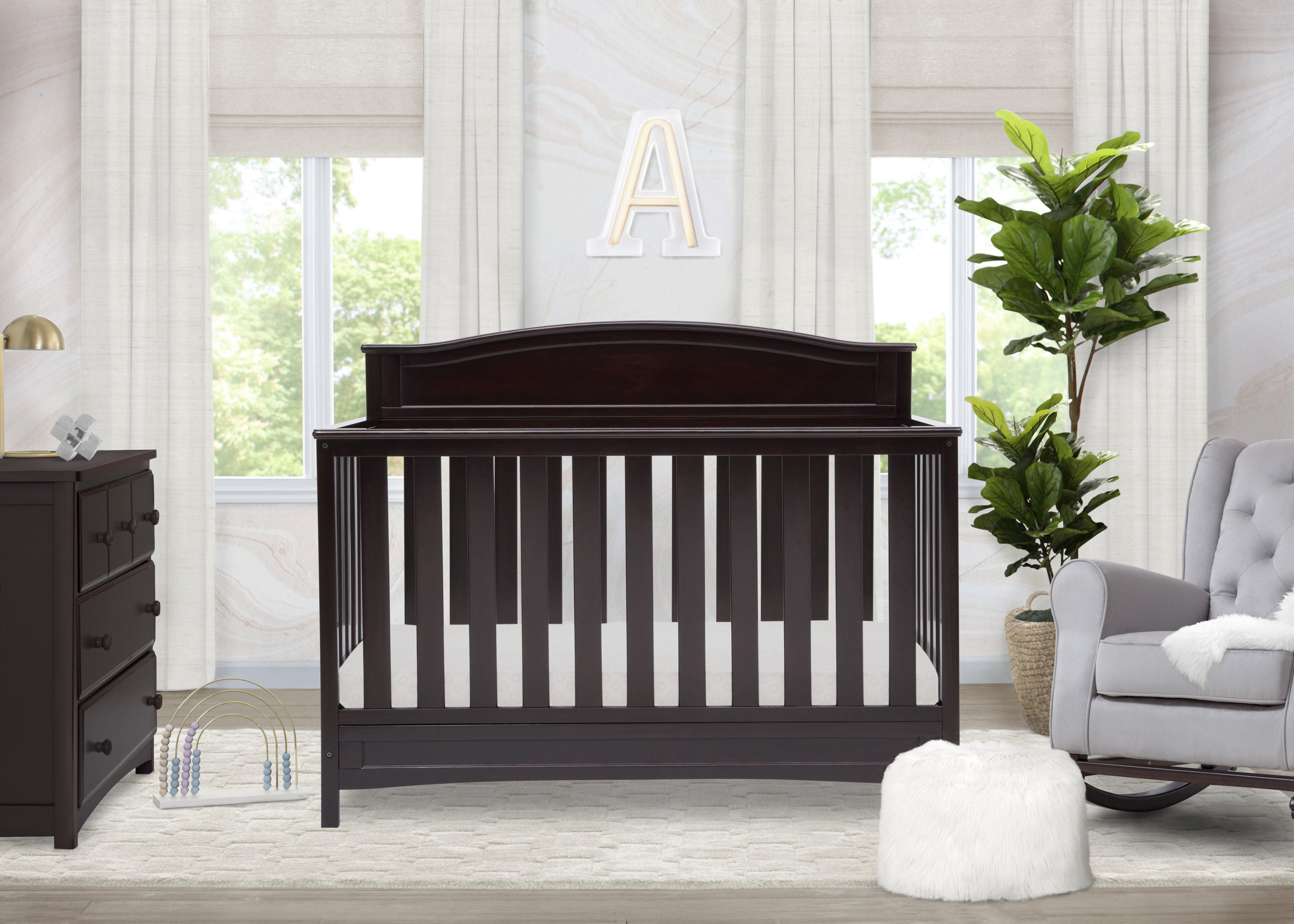 Emery Deluxe 6-in-1 Convertible Crib