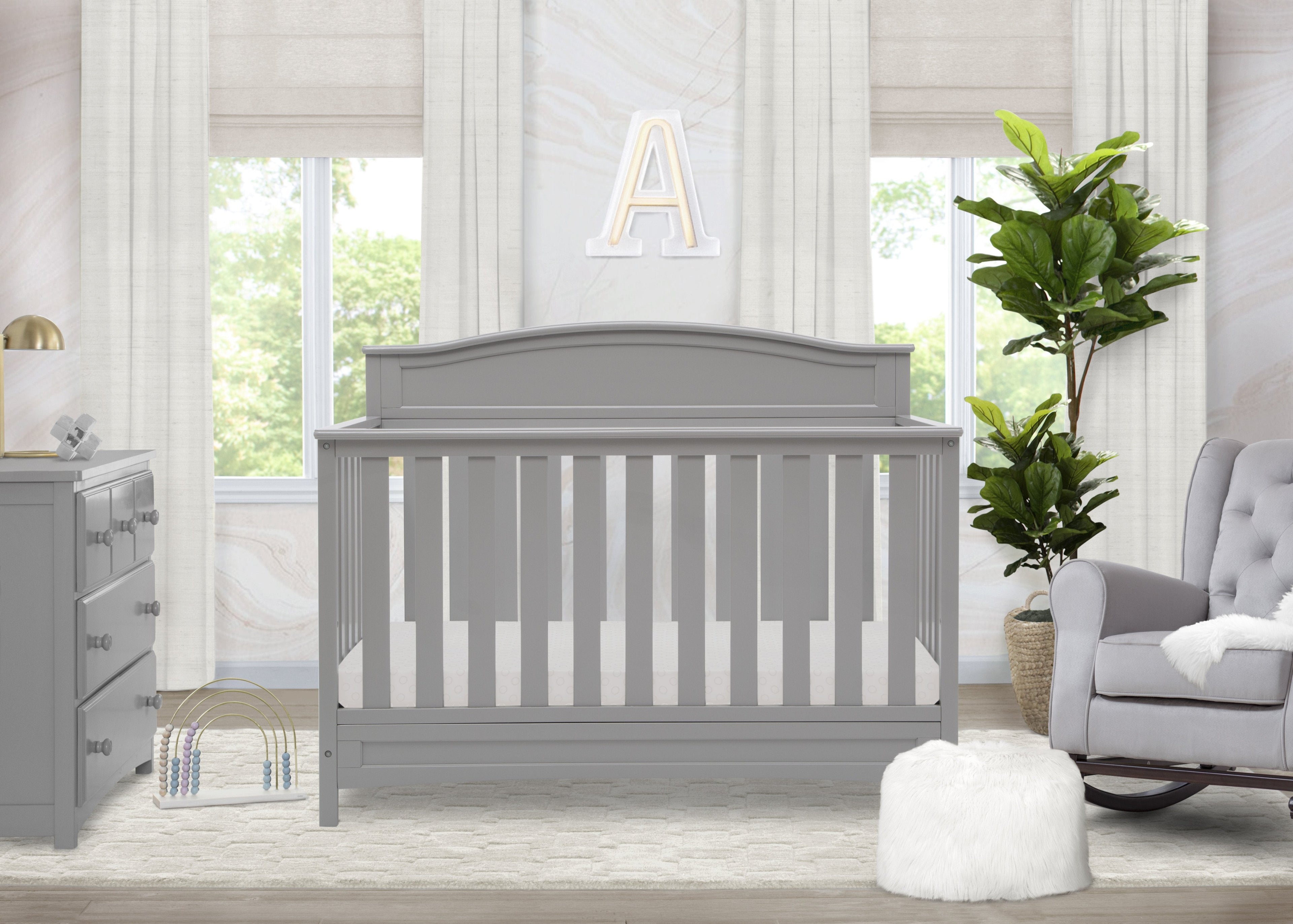Emery Deluxe 6-in-1 Convertible Crib
