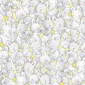 RETIRED - Fabric - Bloom and Little Star Collection - Packed Bunnies - 1/4 yard