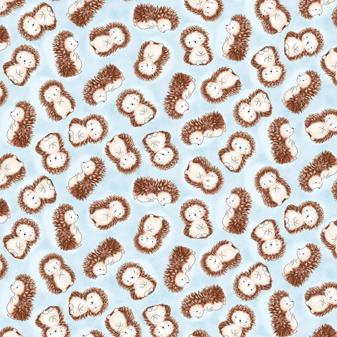 RETIRED - Fabric - Camp Cricket Collection - Tossed Porcupines - 1/4 yard