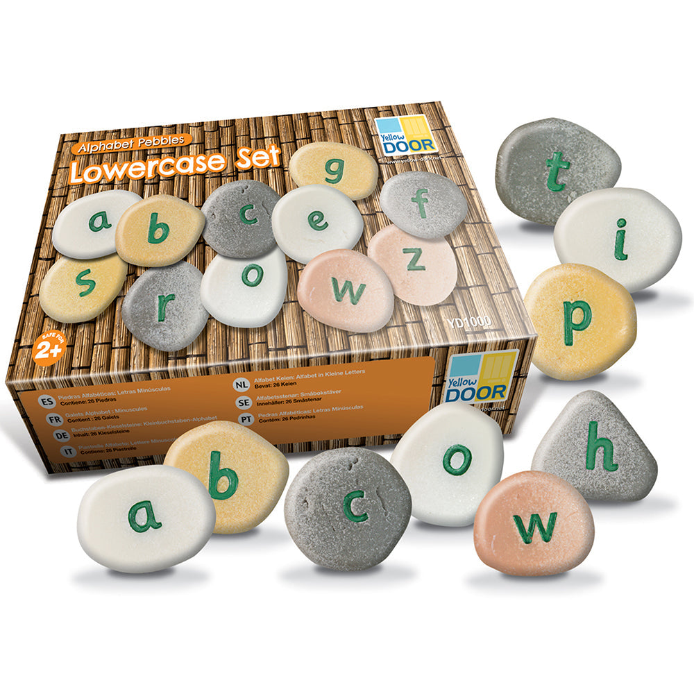 Yellow Door® Tactile Lowercase Alphabet Pebbles