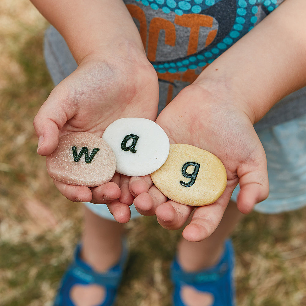 Yellow Door® Tactile Lowercase Alphabet Pebbles