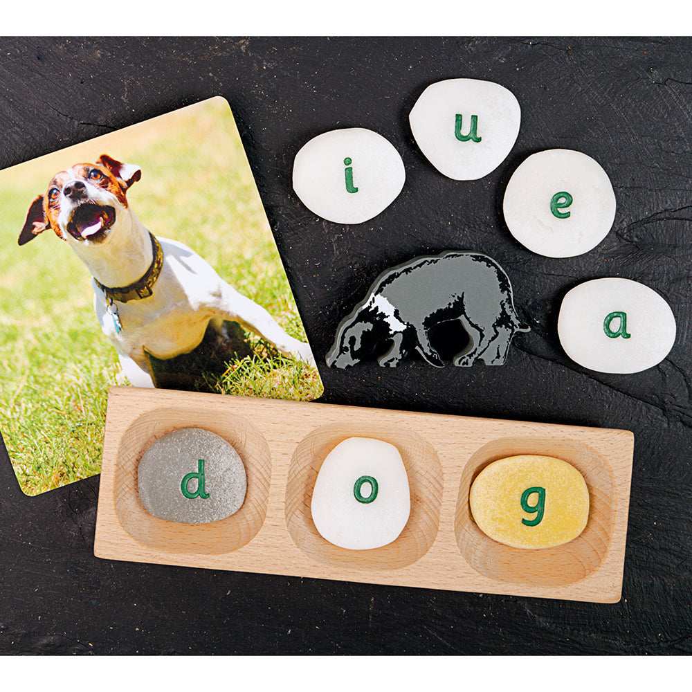 Yellow Door® Tactile Lowercase Alphabet Pebbles