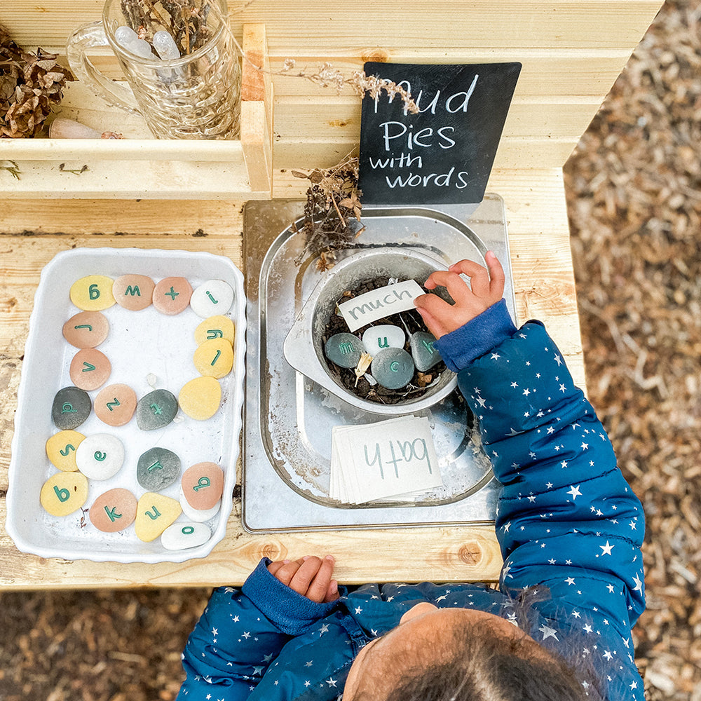 Yellow Door® Tactile Lowercase Alphabet Pebbles